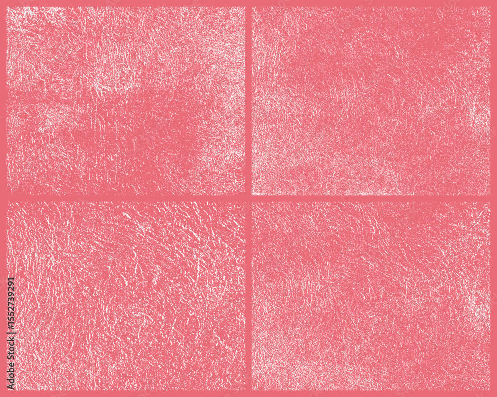 Poster this image showcases four pink quarters, each with a white textured surface, ideal for creating abst