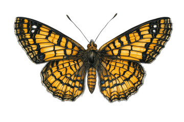 Obraz premium Capture Close-up Details Of A Butterfly, Showing The Pattern and Color Of Wing.