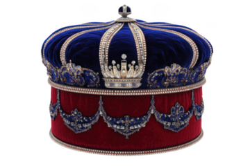 Royal Crown with Jewels Displays Wealth and Power, Symbolizing Imperial Authority