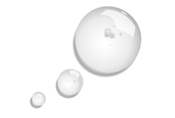 3d transparent serum