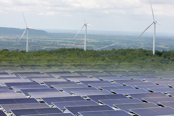 The world's clean energy generation includes both wind and solar power.