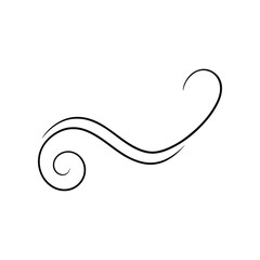 thin line wavy line art 