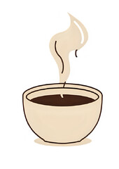 Steaming Cup of Coffee Comfort.