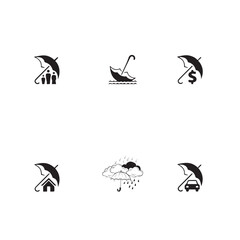 Group umbrella vector design