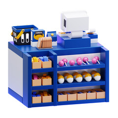 Naklejka premium Lego Miniature Convenience Store