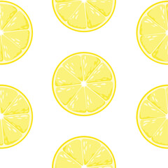 seamless pattern with lemon slices