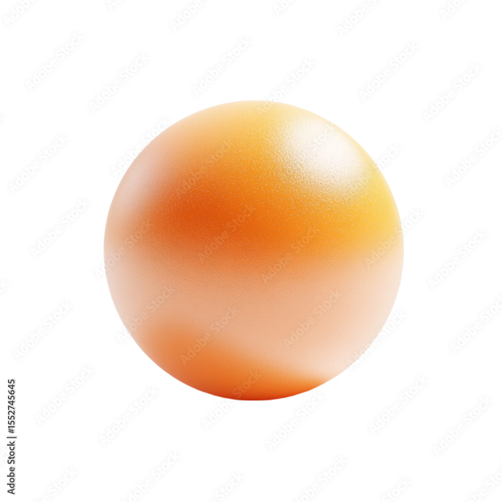 Poster orange sphere gradient texture on white background with colorful lines