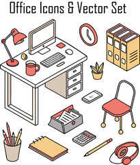 Office Icons & Vector Set