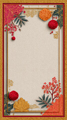 Elegant  invitation templates with traditional borders and blank space for custom text — perfect for Upanayanam, weddings, poojas, and other cultural events.