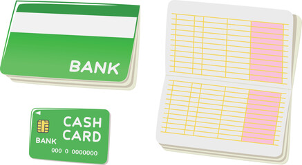 預金通帳とキャッシュカード