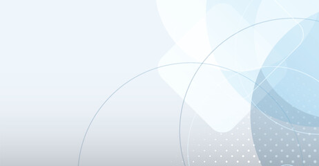 Subtle Light Blue Abstract: Modern Circles and Geometric Shapes Background for Presentation, Website Design, and Minimalist Art Projects with Soft Pastel Color Palette