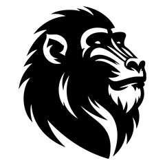 Bold Mandrill Head Logo