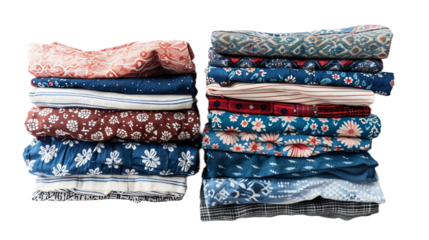 Cozy Pajama Shorts in Fun Patterns on the Transparent Background