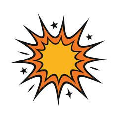 Comic Book Explosion Burst Icon
