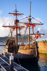 Santa Maria de Colombo caravell replica n Funchal, Madeira