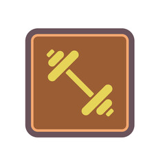 barbell elegant icon