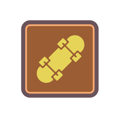 skateboard elegant icon
