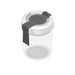 イラスト素材：プラスチックのデザートカップ