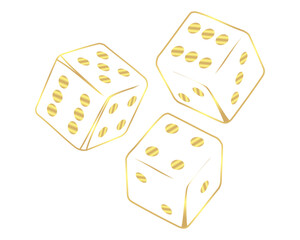 illustration of dice in a casino game