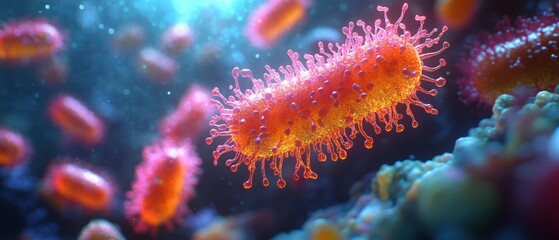 Creative Animation of Bacteria Life Cycle in Detail