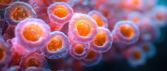 Vibrant Bacterial Colonies in Creative Formation
