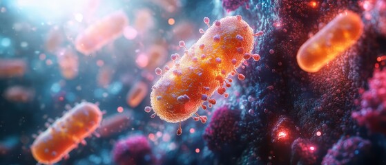 Colorful Microbial Structures in Digital Environment