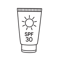 Sunscreen tube with SPF 30 protection, ideal for summer skincare