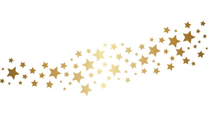 Gradient Gold Star Divider Decorative Abstract Wave