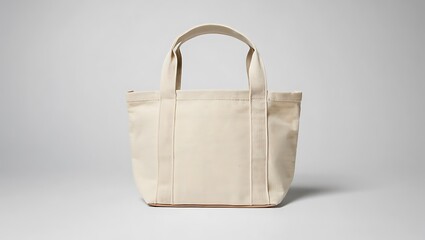 Classic Canvas Tote Bag with Decorative Straps for Everyday Use
