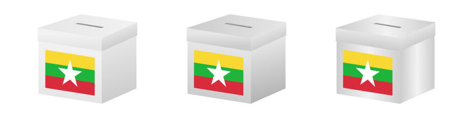 Election in Myanmar. Election Concept. Vector Illustration.