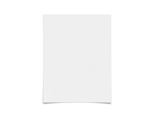 A blank white sheet of paper, ideal for notes, sketches, or printing documents.