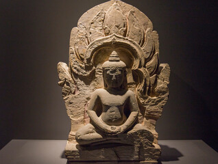 Buddha statue in thai museum, Bangkok, Thailand.