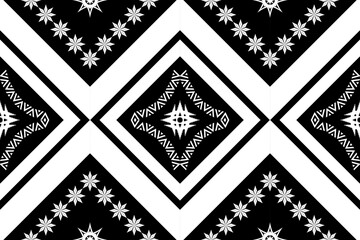 Geometric ethnic traditional art pattern.ikat embroidery style.Design for background,wallpaper,clothing,wrapping,fabric,element.