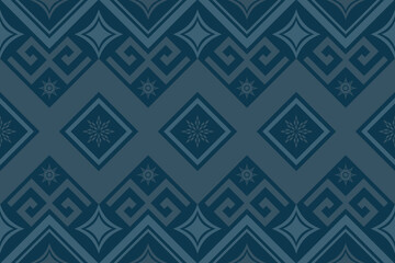 Geometric ethnic traditional art pattern.ikat embroidery style.Design for background,wallpaper,clothing,wrapping,fabric,element.