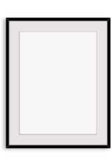 A blank picture frame ready for artwork or photography display.
