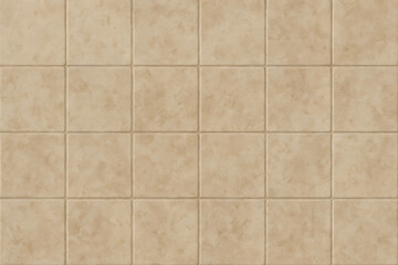 Seamless natural beige stone tile texture with visible grout lines, perfect for interior design, flooring, and background elements