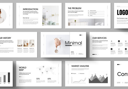 Minimal Presentation Design Template for Modern Business