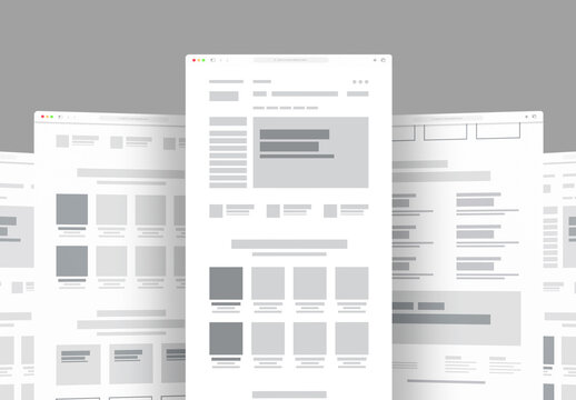Wireframes for Real Estate Listing Websites