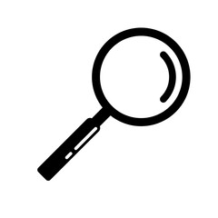 simple magnifying glass illustration