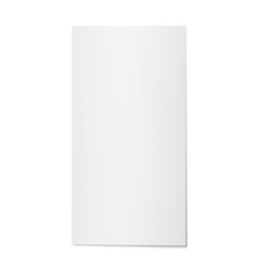 A blank, white vertical surface resembling a simple panel or sheet.