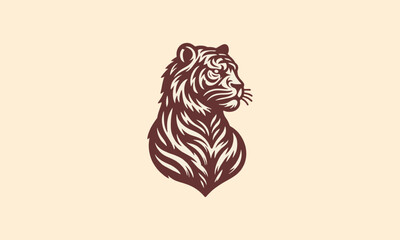 Tiger Mascot Vector Logo Design