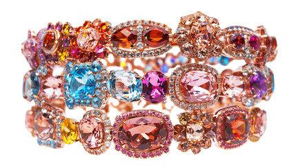 Fractal Growth Abstract Imagery on the Transparent Background