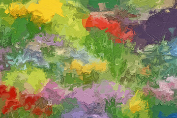 Various oil paintings, floral landscapes, lakes, tulips, roses, peonies, forests, chrysanthemums, birds, swans