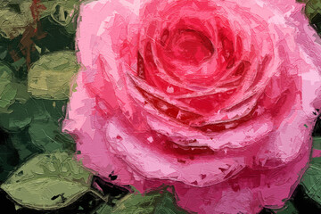 Various oil paintings, floral landscapes, lakes, tulips, roses, peonies, forests, chrysanthemums, birds, swans