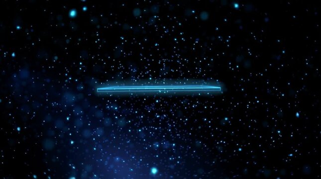Futuristic sci-fi background of a flat LED panel floating in zero gravity, flickering with digital glitches. Perfect placeholder for logos or UI elements.

