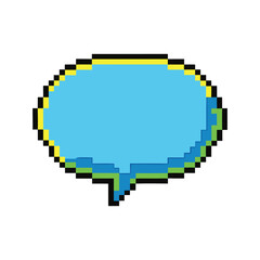 Fototapeta premium Pixel speech bubble
