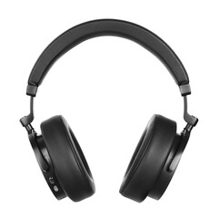 Close up on metallic headphones