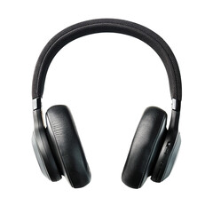 Close up on metallic headphones