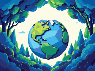 Earth in Forest Canopy