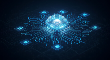An advanced AI-based cyber defense system actively detecting and neutralizing digital intrusions in real-time